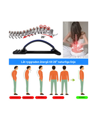 Ryggsträckare Massager – Ländryggsstöd för Ryggradsjustering och Smärtlindring
