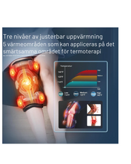 3-i-1 Infraröd Värme Massager Wrap – Elektrisk Värmeterapi för Axlar, Armbågar och Knäont