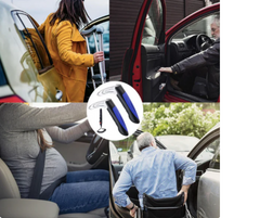 Handtag för äldre i bilen – Säkerhetsverktyg med bälteskniv och fönsterbrytare